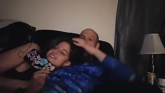 Bratty Submissive Melody Sucks Big White Cock of her Master Daddy Kyle