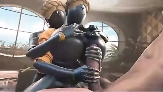 Kötü sesin en iyi animasyonlu 3 boyutlu porno derlemesi 477