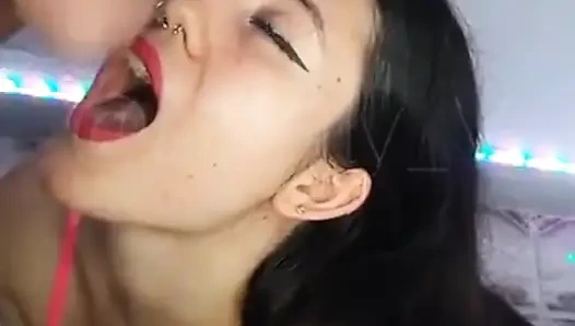 Sevgilim için büyük yüze boşalma