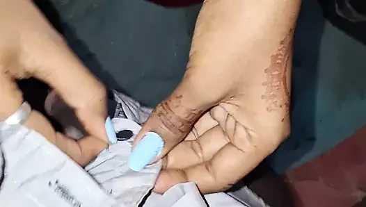 Hintli kadın suhagrat kocası