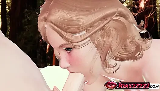 Rule34 kızıl saçlı moira pool 3d hentai - elle muamele büyük yarak, ıslak sakso, sansürsüz animasyonda meme sikişi boşalma