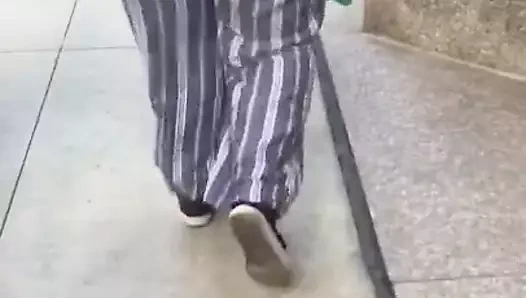 Bbw ganimet anneanne içinde stripped pantolon