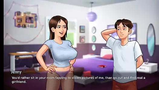 Summertimesaga öğretmenle öpüşüyor, üvey anne tarafından mastürbasyon yaparken yakalandı, üvey kız kardeşle çıplak fotoğraf çekimi