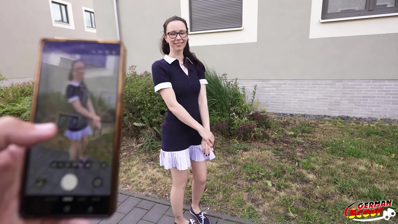 German Scout – Slim and Shy German Glasses Student Girl Ronya Rabe at Casting Fuck