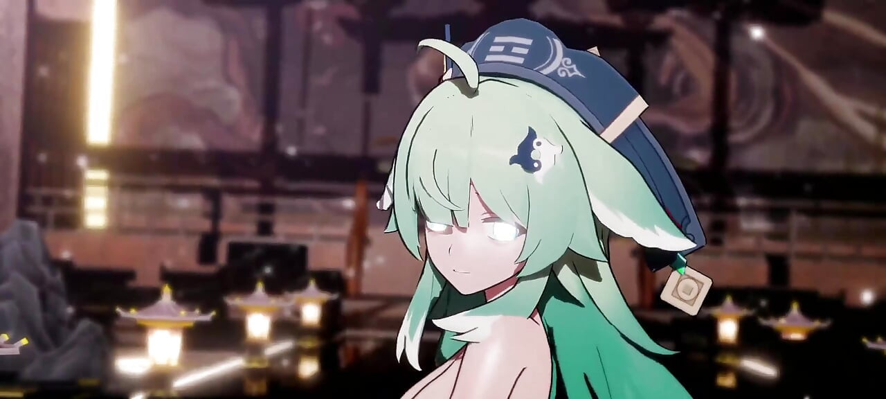 Honkai star rail mmd vur ve çalıştır huohuo çıplak dans hentai mmd 3d zümrüt kuyruk rengi düzenleme smixix