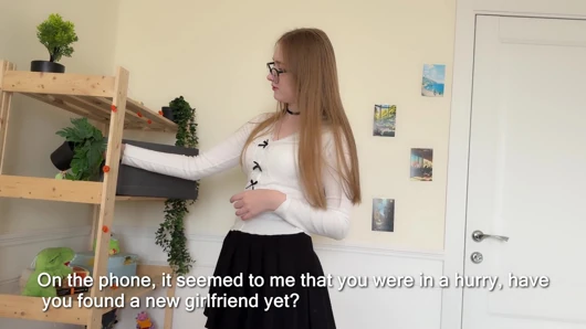 My ex-girlfriend came to pick up her stuff, but everything didn't go according to plan and I fucked her pussy hard