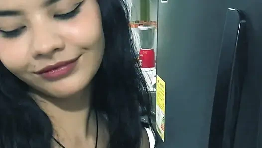 My shameful friend made me scream with pleasure and the neighbors knocked on the door of the APARTMENT.