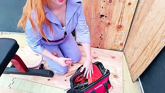 Gadget bir hayranının çok boşalmasına yardımcı oluyor