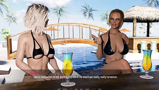 Paylaşılan arzular: seksi ateşli kadınlar plajda üstsüz - bölüm 2