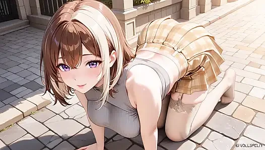 Azdırıcı büyük memeli ekose etekli ikizler antik geçitte durmadan dolduruluyor
