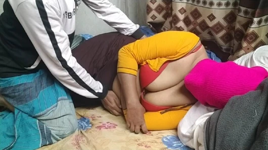 Desi village wife with husband first time romance