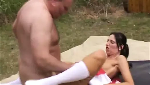 İngiliz amigo tracey lain göt becerdin tarafından şişman yaşlı adam