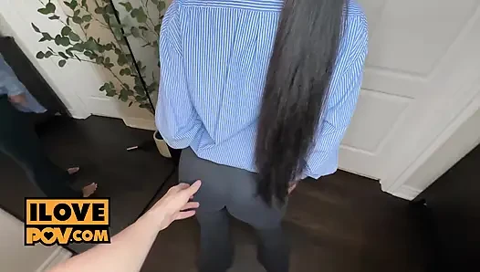Большие сиськи и огромная жопа подруги Hayley загоняют меня в дикую природу весь день