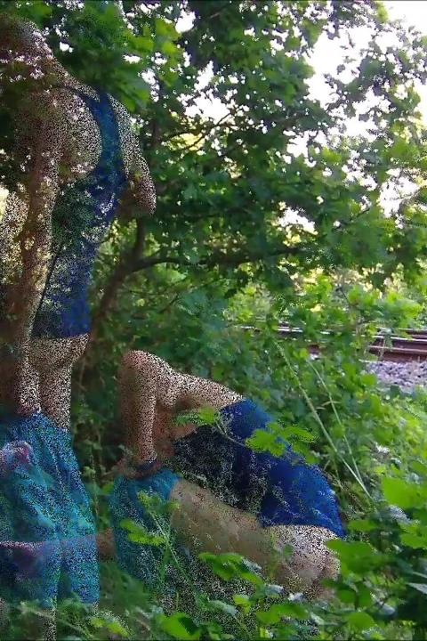 Tren raylarında siktir