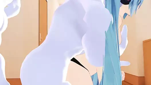 Evimizde büyük yaraklı bir hayalet var! iki kız kardeş evimizde hayalet partisine gitti ve sikildi