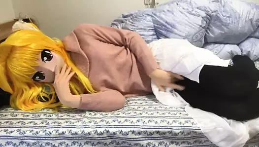 Kigurumi Mastürbasyon ona kedi