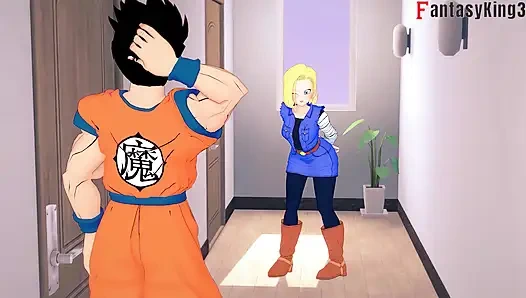 Gohan, Goku'yu bulma ile seks yaparken duyuyor ama... - Dragon Ball Zex Series