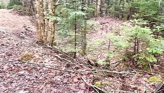 pussy pissing  water on the rock