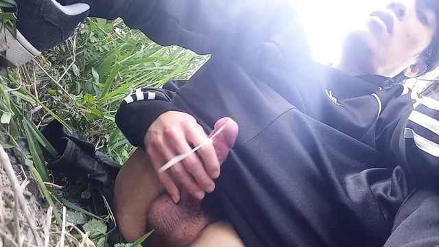 Twink's endless precum, big cumshots, replay, slow motion, compilation, Asian boy in adidas tracksuits, freeballing