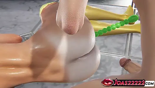 Seksi prenses chihomi 3d hentai - büyük meme masajı inliyor, anal vibratör stimülasyonu ve amcık yalama fışkırtıyor