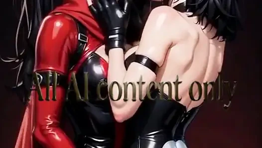 Erosquest - daredevil + punisher - sapphic zevkleri - cosplay - yapay zeka içeriği