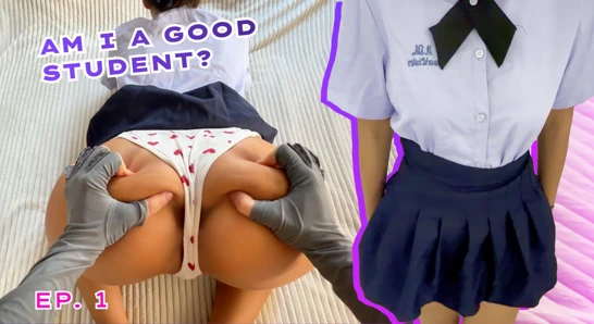 "LÜTFEN, GÖTÜME!" Asyalı kız öğrencinin ilk sert anal seksi - kız öğrenci eğitimi ep.1 - aria fleur