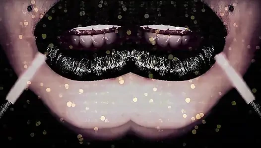 Asmr ve büyüleyici lipnoz! Siyah 31 talimatı içindeki bayan