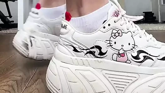 Tatlı ayaklar kameraya çok yakın