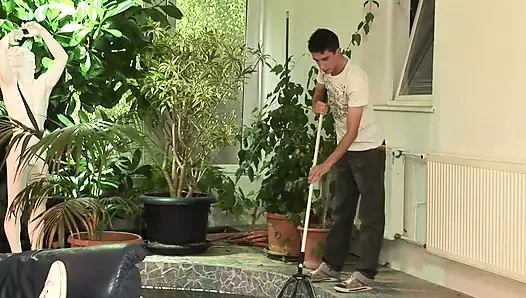 Seksi eşcinsel için çok ateşli yüze boşalma yarak için istekli