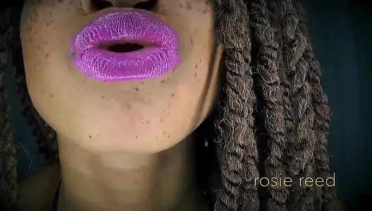 Fuchsia dudaklarına karşı güçsüz- tanrıça Rosie Reed ile pembe ruj fetişi seni ruj köleliğine büyüleyicileştiriyor- 1080p hd