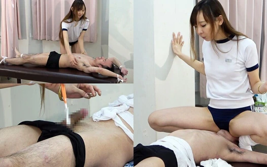 Kadın öğrencinin infirükride yaramazlık tedavisi. Gıdıklama, yüze oturma, tükürük ilacı, diş fırçasıyla yarak parlatma