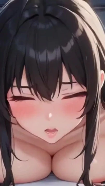 Sevimli anime kızları senin önünde yatakta poz veriyor, ai animasyon | Klip 3