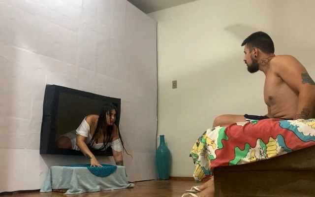 Sözde Samara televizyondan çıkıp korkutmak için ve...