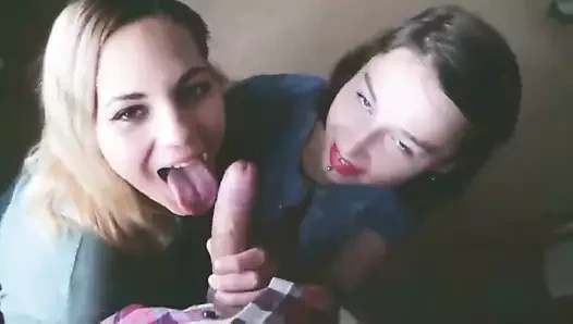 üçlü oral seks ile 2 kızlar