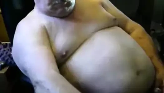 Dede kameraya boşalıyor