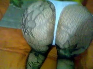 Göt içinde tanga n külotlu çorap