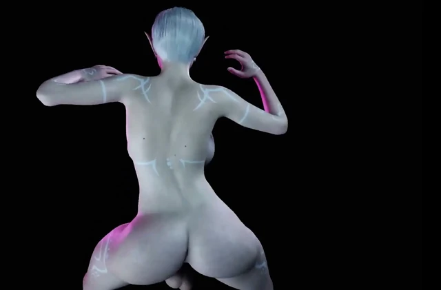Travesti elf sallıyor - 3 boyutlu porno müzik videosu