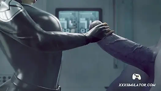 3D Vixen canavar yarağa biniyor ve daha fazlası için inliyor