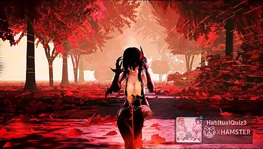 MMD R18 Слушай меня, секс Kangxi, Ahegao NTR неверная жена трахается с жестким сексом с дилдо, публичный гэнгбэнг, 3D хентай