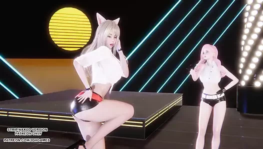 Mmd kız ezmek - oppa, bana güveniyor musun seksi kpop dansı ahri seraphine 4k league of legends hentai
