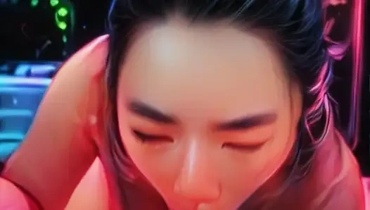 Gerçek hayattaki anime kız arkadaş büyük zenci yarağını emiyor - bakış açısı oral dölleme ile sakso