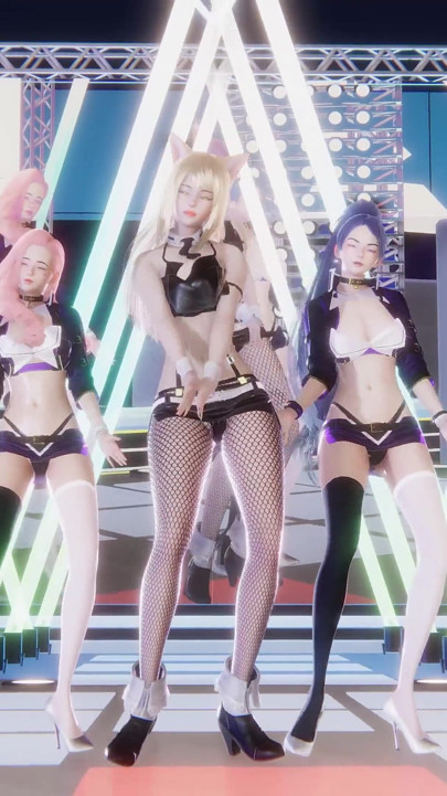 Red Velvet - Russian Roulette Ahri Evelynn Akali Seksi Striptiz League of Legends Hentai Sansürsüz 4K 60fps