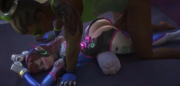 3d porno overwatch : ( d.va lucio tarafından lanet olsun )