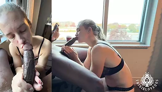 Petite MILF Sneaks Away for BBC Creampie