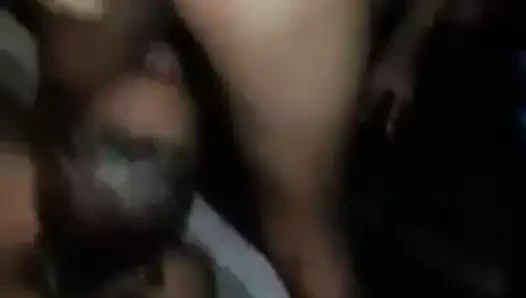 siyah lezbiyen üçlü