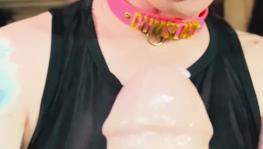 New Latex Gloves! Tina Snua Wanks A Dildo Just How Daddy Likes His Cock Stroked!