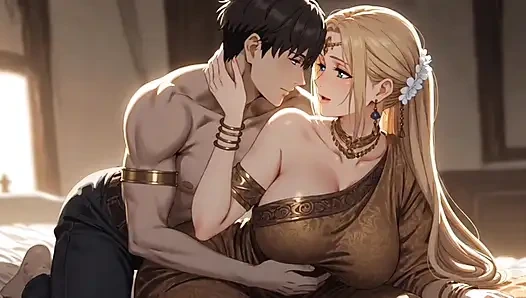 Büyük memeli üvey anne oğluyla seks yapıyor