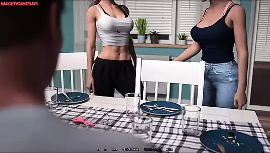 Yaz sıcağı ep04 - ateşli kızlarla dolu ev - 3 boyutlu porno oyunları