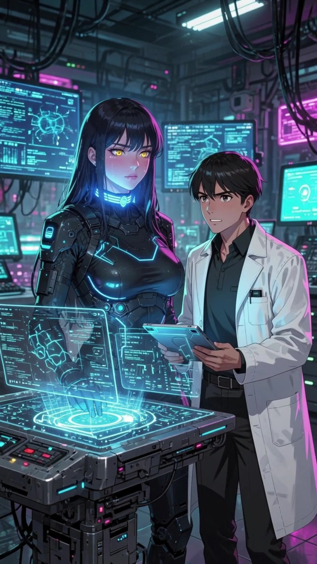 The Sexiest Robot Wants To Feel A Human Cock Inside Her Pussy For The First Time – AI-Generated Content
