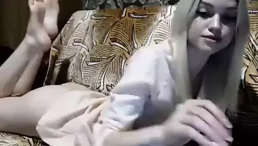 Muhteşem Rus tanrıça ayak fetişi için bir tutku var